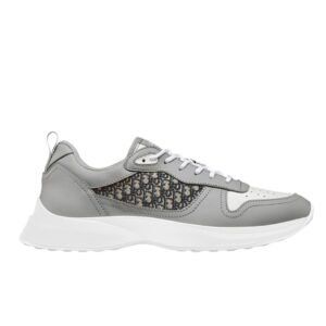 Dior B25 Oblique Grey Leather White