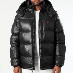 Alternative view of Ralph Lauren Puffer Shiney Black