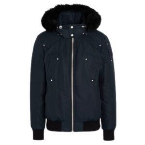 Moose Knuckles Quilted Jacket Navy/Black