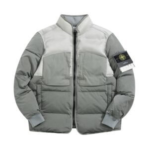 Stone Island Real Down Jacket Grey
