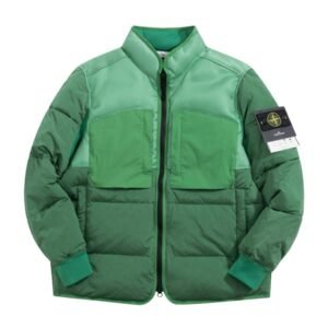 Stone Island Real Down Jacket Green