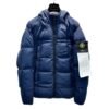Stone Island Crinkle Reps Puffer Down Jacket Blue