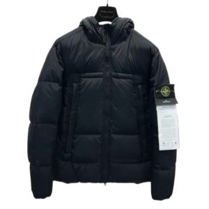 Stone Island Crinkle Reps Puffer Down Jacket Black