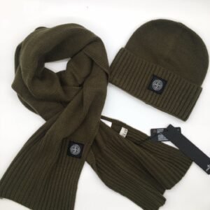 Alternative view of Stone Island Mini Logo Sjaal & Muts Set