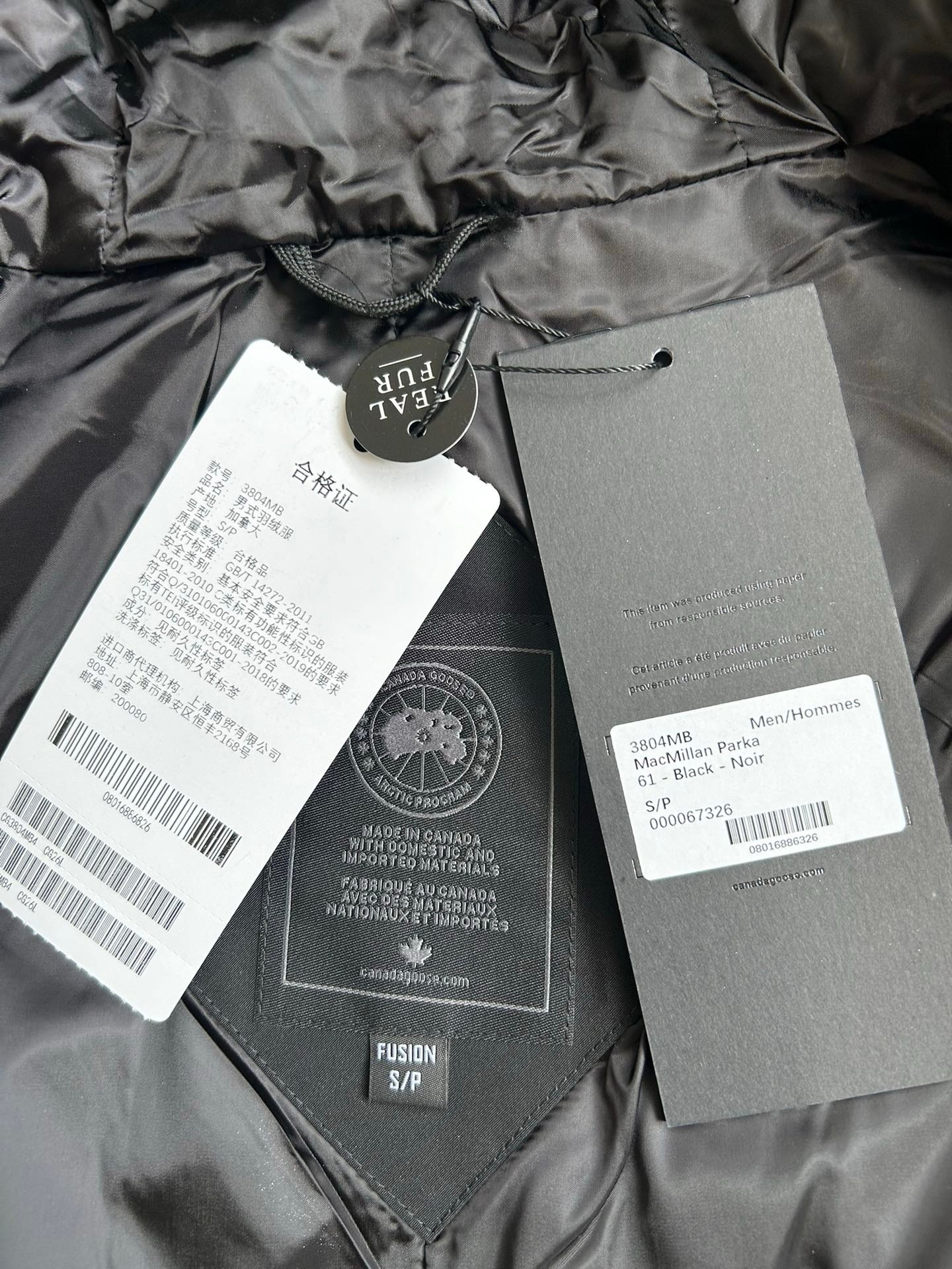 Canada Goose MacMillan Black Jacket Black Label - Afbeelding 7