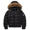 Moncler Sassiere Quilted Shell Hooded Down Jacket Black
