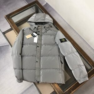 Alternative view of Stone Island Nylon Metal Down Jacket In Grey