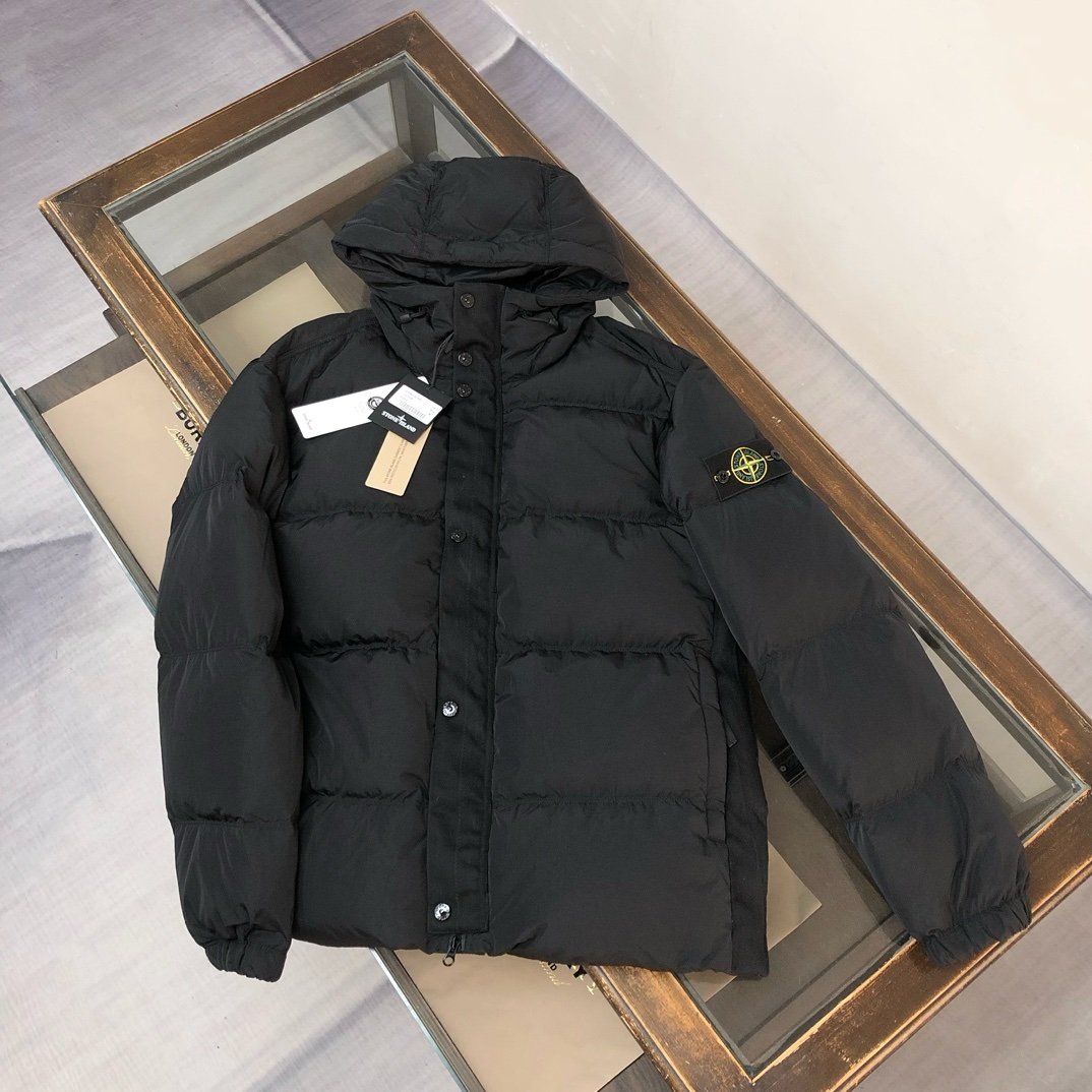 Stone Island Nylon Metal Down Jacket In Black - Afbeelding 2