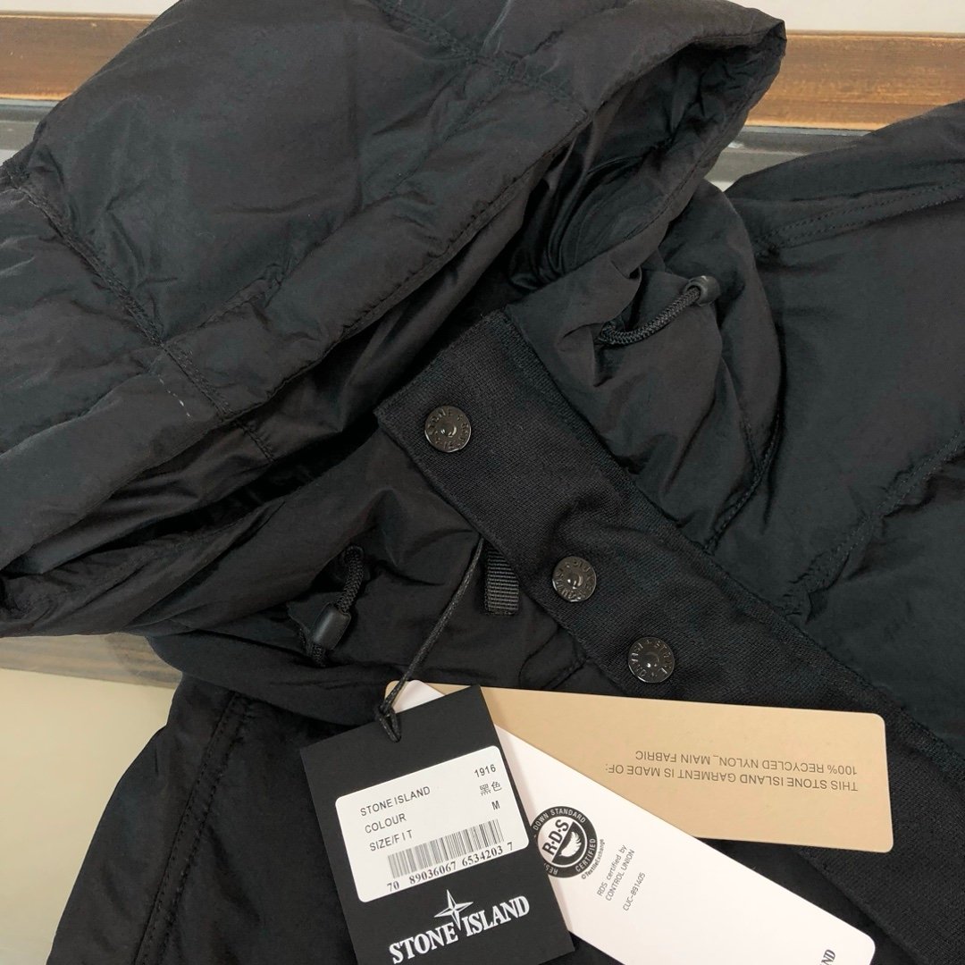 Stone Island Nylon Metal Down Jacket In Black - Afbeelding 7