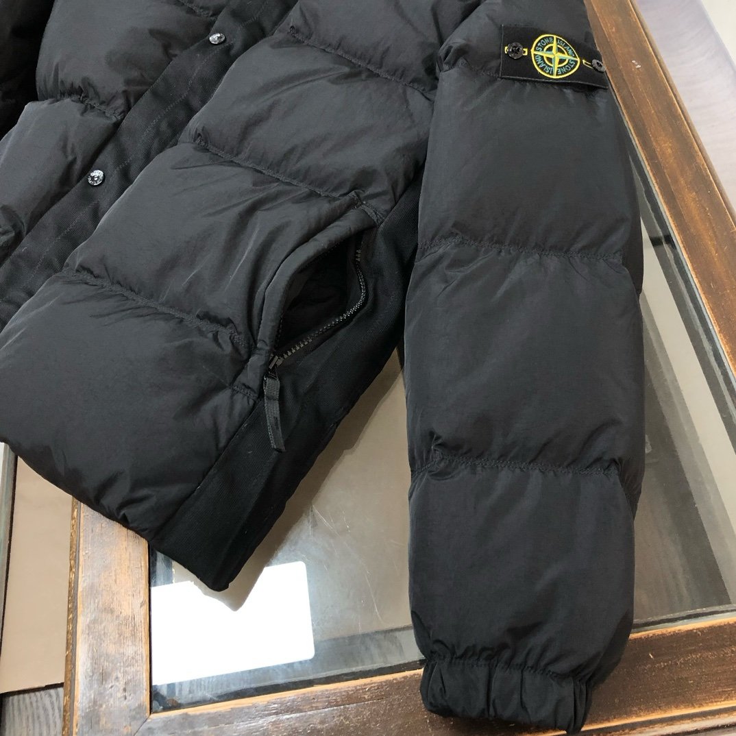 Stone Island Nylon Metal Down Jacket In Black - Afbeelding 5