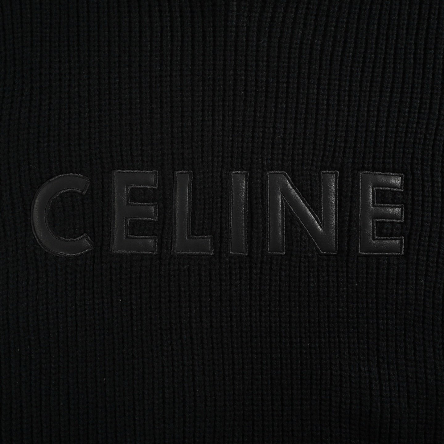 Celine Black Wool Loose Hoodie Relaxed Fit - Afbeelding 5