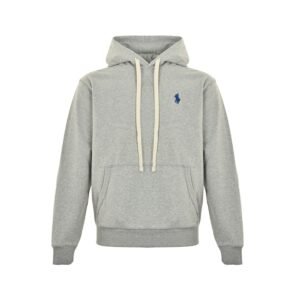 Ralph Lauren Fleece Hoodie In Grey