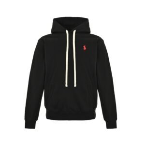 Ralph Lauren Fleece Hoodie In Black