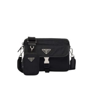 Prada In Re-Nylon Shoulder Bag Black