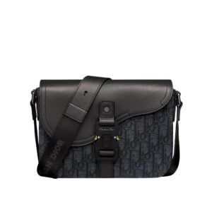 Dior Oblique Saddle Messenger Bag Black
