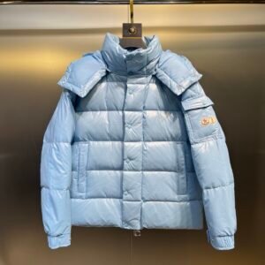 Alternative view of Moncler Maya 70 Hooded Down Jacket Sky Blue