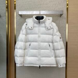 Alternative view of Moncler Maya  Hooded Down Jacket White