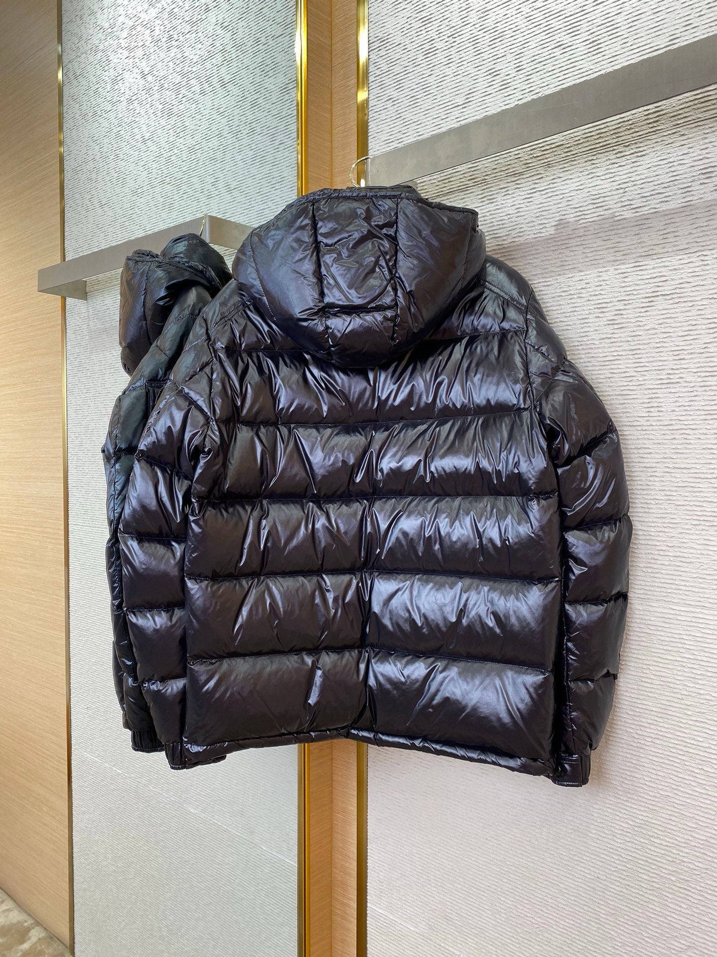 Moncler Maya Hooded Down Jacket Black - Afbeelding 3