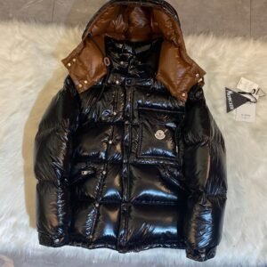 Alternative view of Moncler Karakorum Ripstop Hooded Down Jacket Black