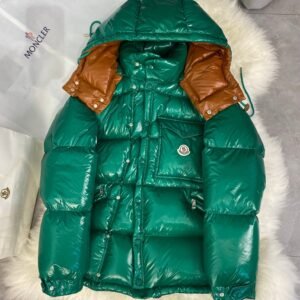 Alternative view of Moncler Karakorum Ripstop Hooded Down Jacket Green