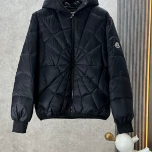 Alternative view of Moncler Black Violier Spider-Man Short Down Jacket