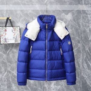 Alternative view of Moncler Poirier Down Jacket Blue/White