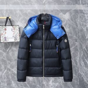 Alternative view of Moncler Poirier Down Jacket Black/Blue
