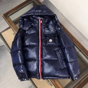 Alternative view of Moncler Montbeliard Down Jacket Navy Blue