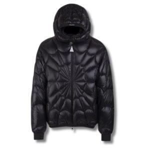 Moncler Black Violier Spider-Man Short Down Jacket