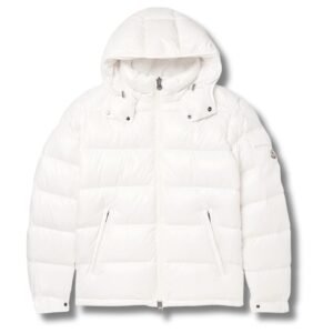 Moncler Maya  Hooded Down Jacket Off-White