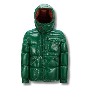 Moncler Karakorum Ripstop Hooded Down Jacket Green