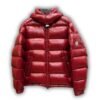 Moncler Maya Hooded Down Jacket Burgundy