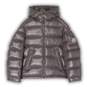Moncler Maya Hooded Down Jacket Grey