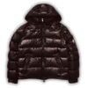 Moncler Maya  Hooded Down Jacket Brown