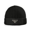 Prada Re-Nylon / Wool Beanie Black