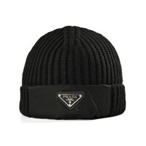 Prada Re-Nylon / Wool Beanie Black