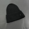 Louis Vuitton Black Wool Mini Logo Beanie