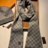 Louis Vuitton Damier Sjaal & Muts Grey
