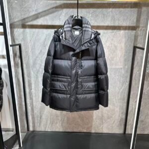 Alternative view of Burberry Haworth Mid Length Down Jacket Black