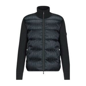 Dior Oblique Blouson Black Wool Knit
