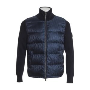 Dior Oblique Blouson Navy Blue Wool Knit