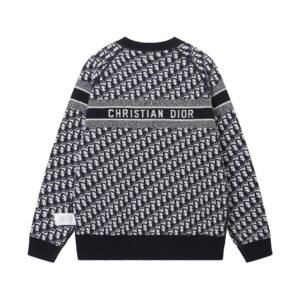 Alternative view of Dior Reversible Round Neck Sweater Blue Double-Sided