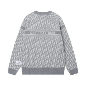Alternative view of Dior Reversible Round Neck Sweater Grey  Double-Sided