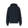 Dior Oblique Relaxed Fit Hooded Sweatshirt Navy Blue