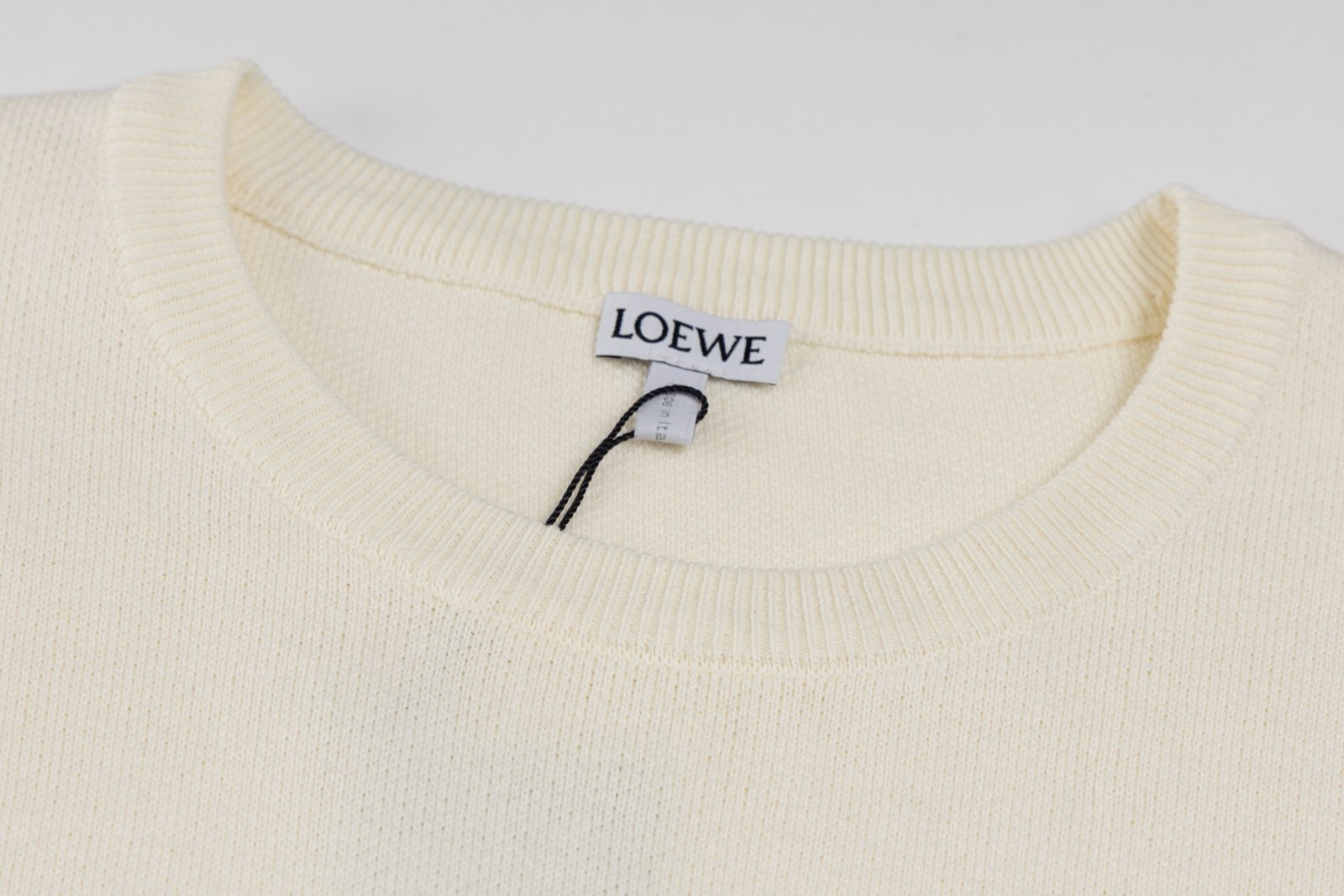Loewe Anagram Sweater In Cotton Blend White - Afbeelding 3