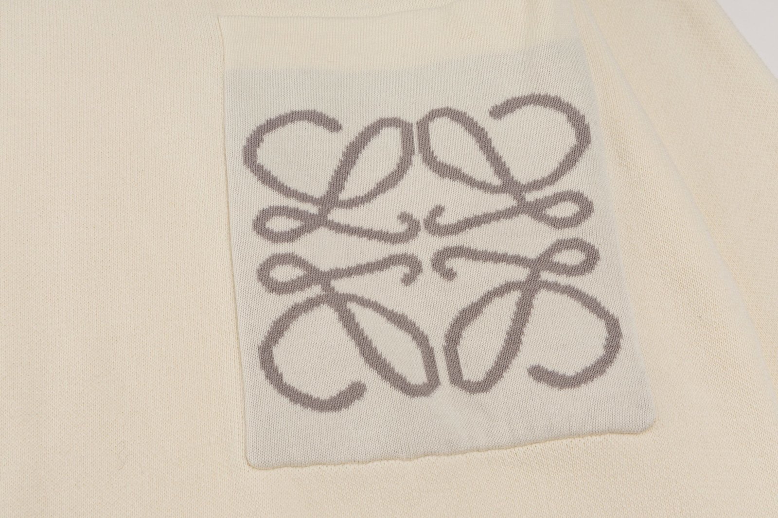 Loewe Anagram Sweater In Cotton Blend White - Afbeelding 5