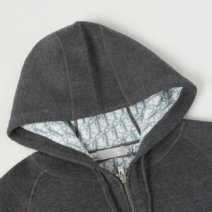 Alternative view of Dior Cashmere Hooded Jacket Grey