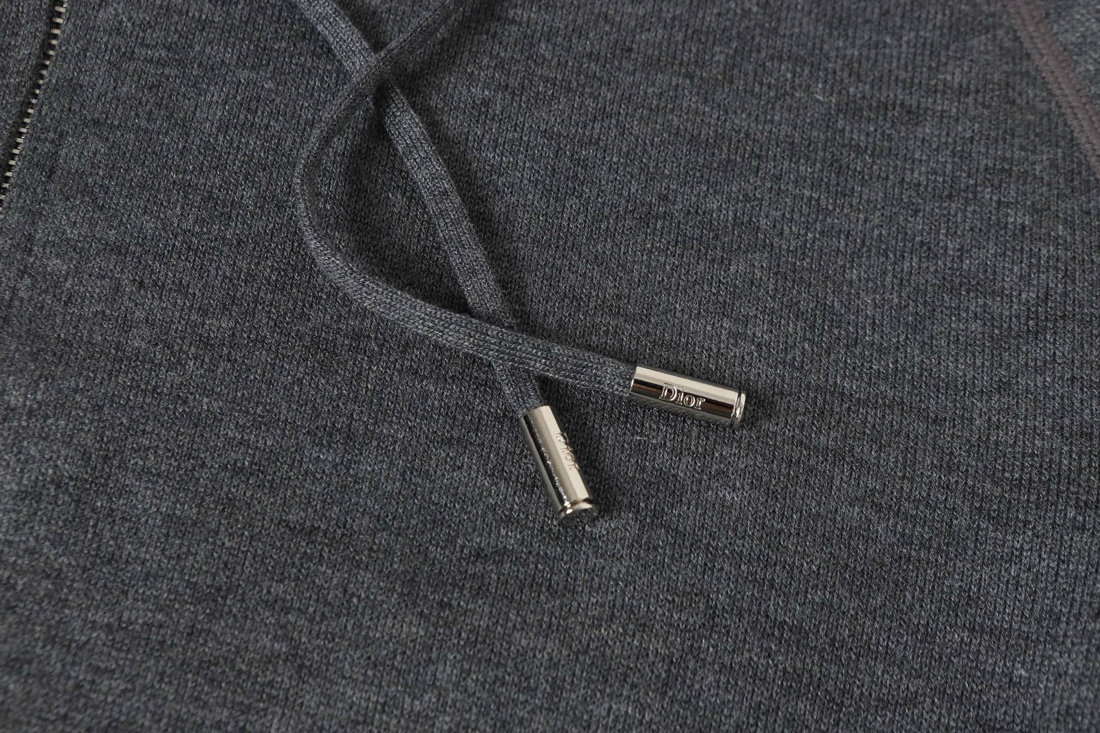 Dior Cashmere Hooded Jacket Grey - Afbeelding 5