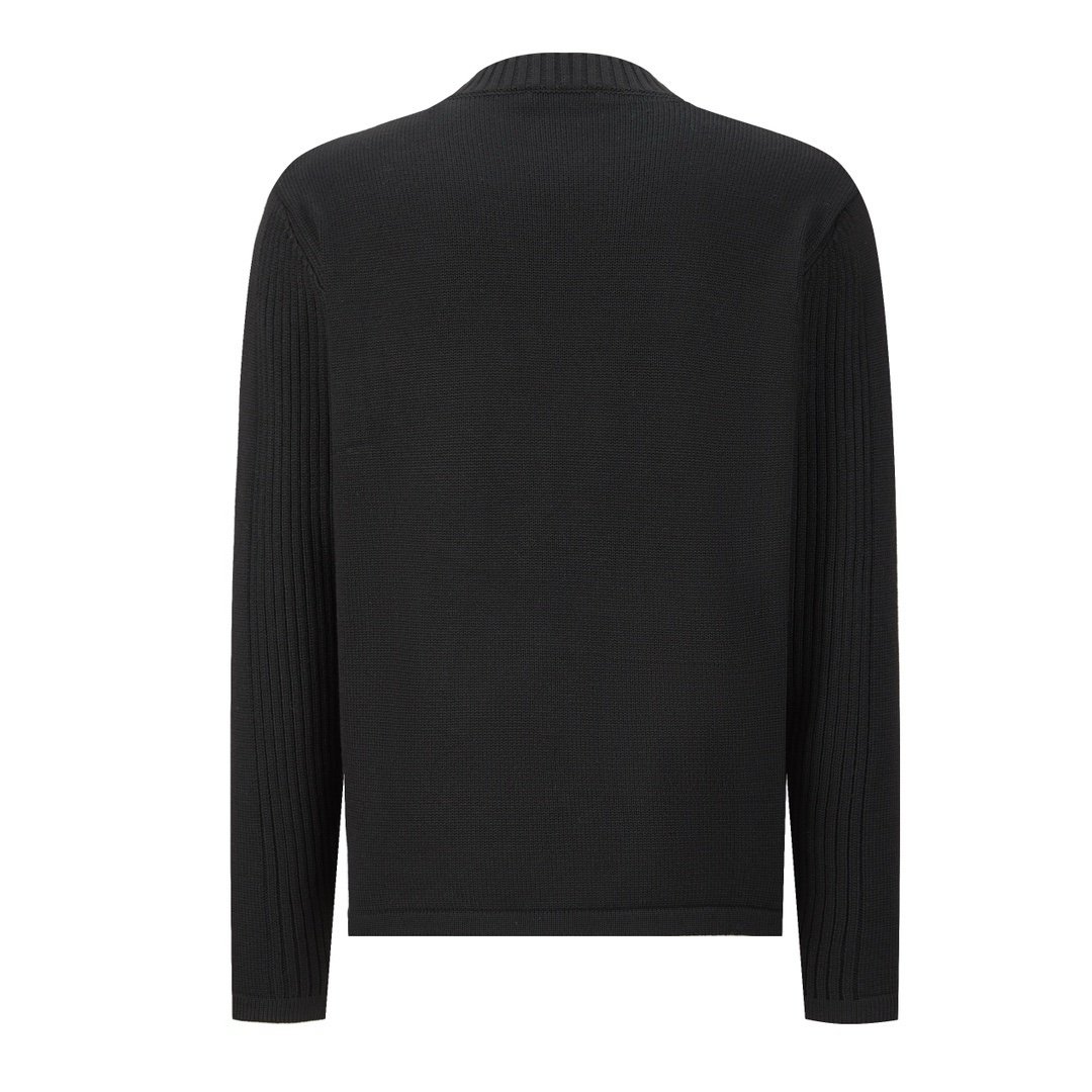 Prada Wool Re-Nylon Pocket Sweater Black - Afbeelding 2