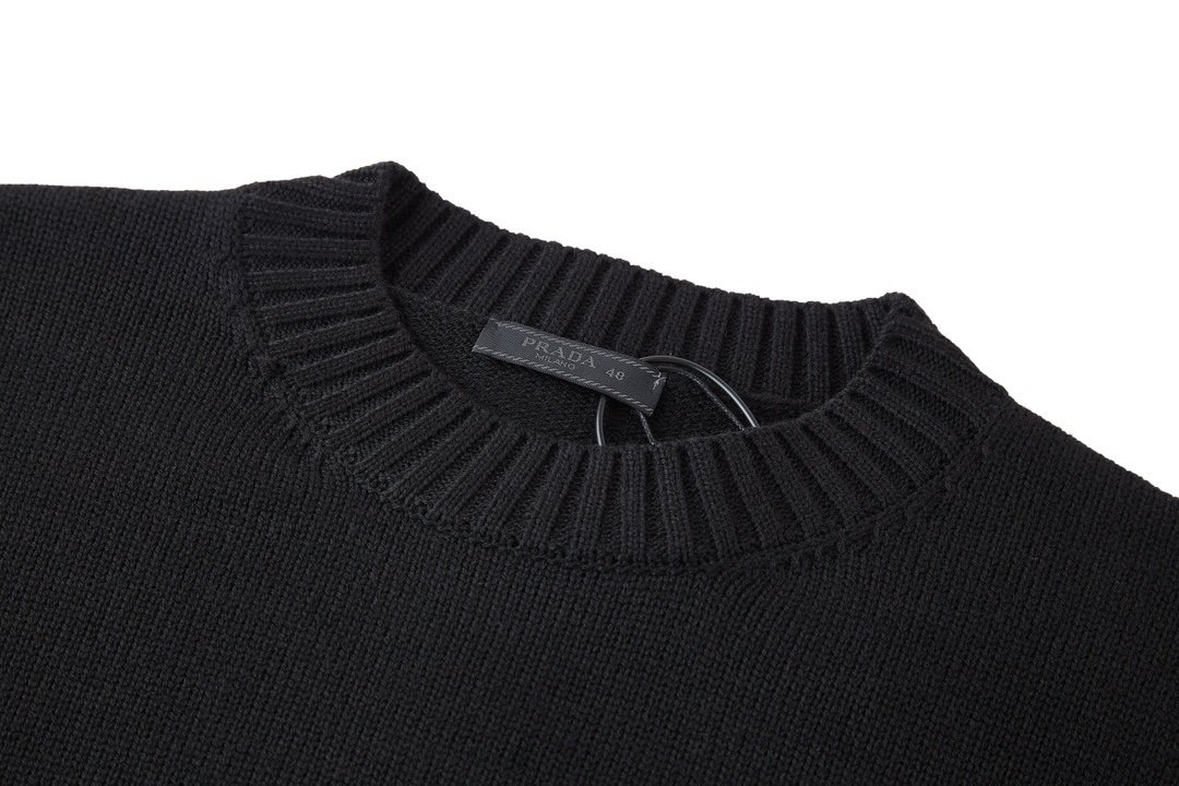 Prada Wool Re-Nylon Pocket Sweater Black - Afbeelding 3